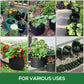 Hodiax A-Series Grow Bags Plant Fabric Pot Nursery Soil Bag Thicken, Choose Qty