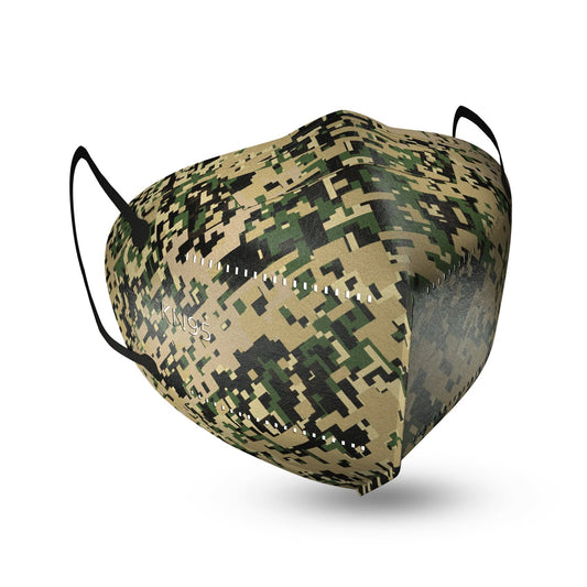 Disposable KN95 Face Mask (50PCS) - Protective 5-Layer Nose & Mouth Cover for Outdoor Use, Camo Green