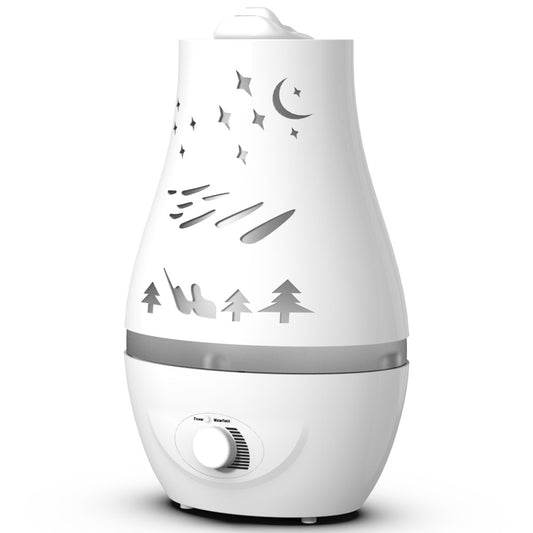 Hodiax H002A Series White 2.2L Water Capacity Adjustable Mist Vaporizer, Portable Humidifier, Auto Water Run-Out Protection