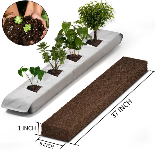Coco Coir Brick Coconut Fiber Potting Soil Garden Plant Growing Media (4 lbs.)