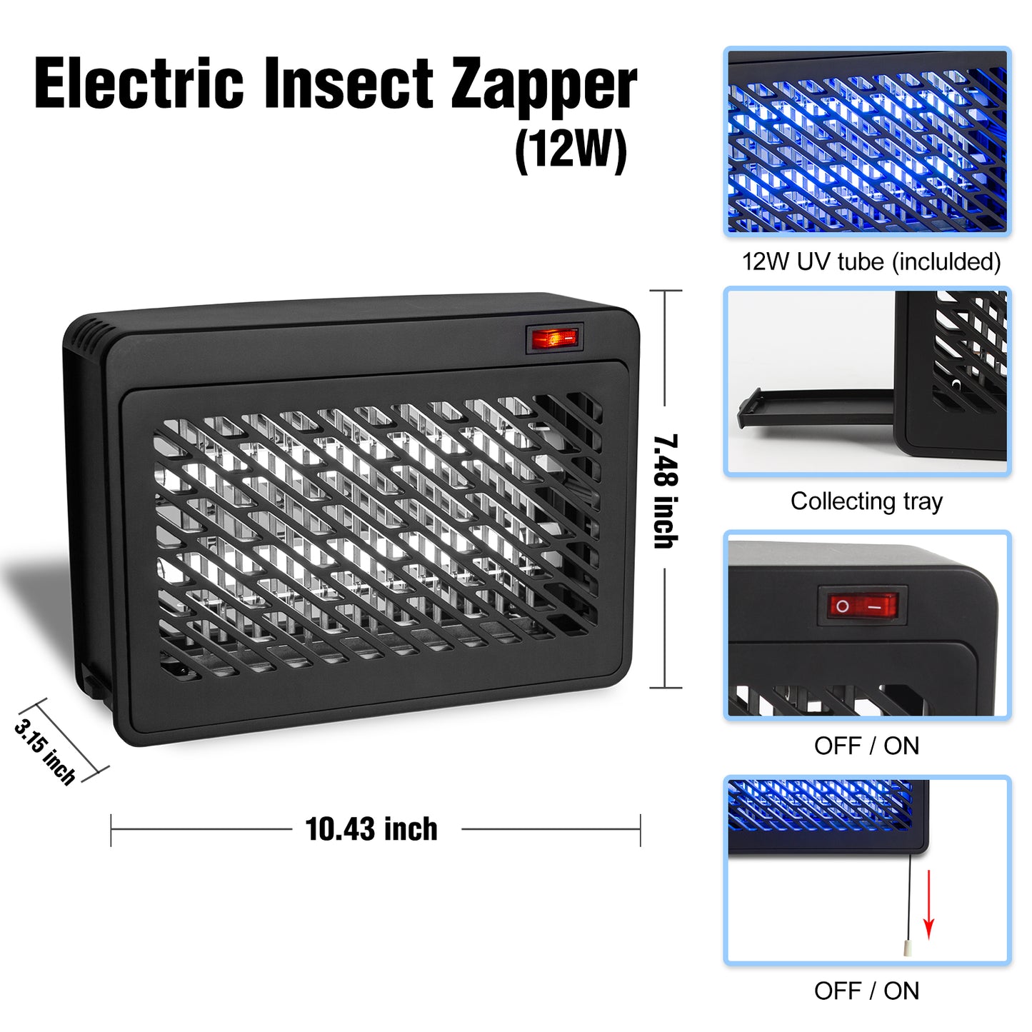 "Tap n Zap" Indoor Bug Zapper